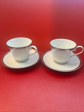 Charter Club Bridgeton Cup & Saucer 3478723 set of 2